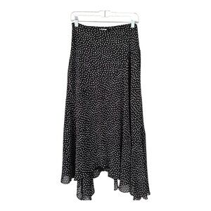 CAbi Black and White Polka Dot Sinatra A-Line Skirt